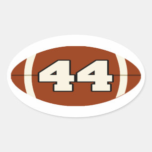 Number 44 Football Sticker