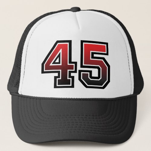 Number 45 Classic Trucker Hat