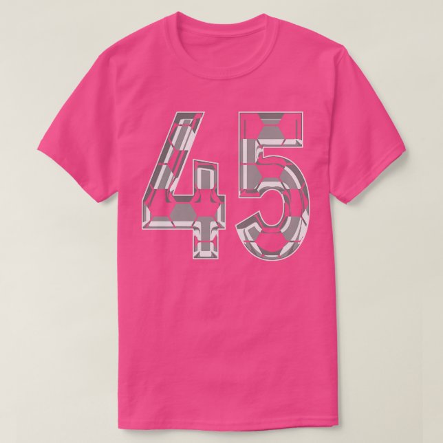 Number 45 Jersey 45 Mom Player Fan T-Shirt (Design Front)