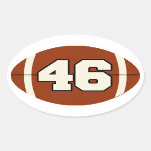 Number 46 Football Sticker