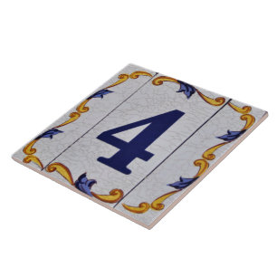 Number 4. ceramic tile
