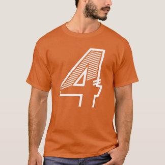 Number 4 Sports Jersey 4th birthday boy T-Shirt