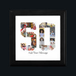 Number 50 Photo Collage Gift Box<br><div class="desc">This customizable product is where photos are arranged to form the shape of a number. It is often used for milestone celebrations like birthdays, anniversaries, or achievements, allowing users to showcase memorable images within a single, eye-catching display. The designs typically offer spaces for various photo sizes and orientations, ensuring a...</div>