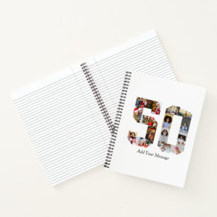 Number 50 Photo Collage Notebook