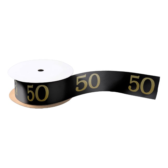 Number 50 Satin Ribbon (Spool)