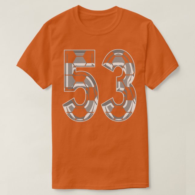 Number 53 Jersey 53 Mom Player Fan 1 T-Shirt (Design Front)
