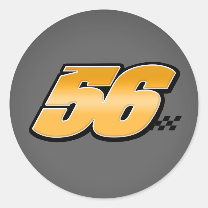 number-56-sticker-zazzle