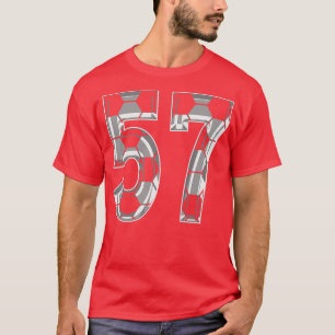 Number 57 Jersey 57 Mom Player Fan T-Shirt