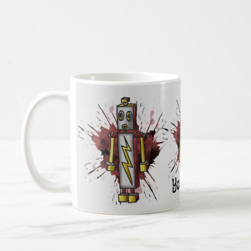 Number 5 Robot Coffee Mug