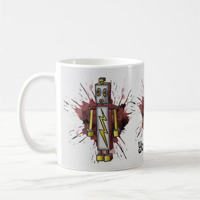 Number 5 Robot mug (Left)