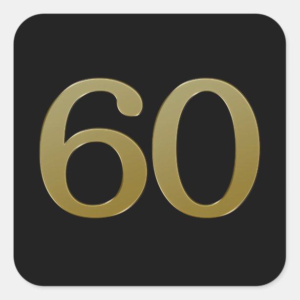 Number 60 Stickers - 100% Satisfaction Guaranteed | Zazzle
