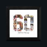 Number 60 Photo Collage Gift Box<br><div class="desc">This customizable product is where photos are arranged to form the shape of a number. It is often used for milestone celebrations like birthdays, anniversaries, or achievements, allowing users to showcase memorable images within a single, eye-catching display. The designs typically offer spaces for various photo sizes and orientations, ensuring a...</div>