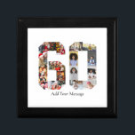 Number 60 Photo Collage Gift Box<br><div class="desc">This customizable product is where photos are arranged to form the shape of a number. It is often used for milestone celebrations like birthdays, anniversaries, or achievements, allowing users to showcase memorable images within a single, eye-catching display. The designs typically offer spaces for various photo sizes and orientations, ensuring a...</div>