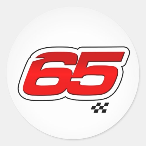 Number 65 _ Sticker