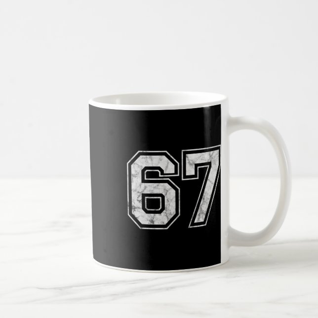 Number 67 2  coffee mug (Right)