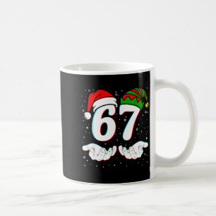 Number 67 Matching Six Seven 6 7 Meme 6-7 Christma Coffee Mug