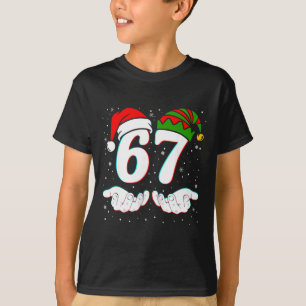Number 67 Matching Six Seven 6 7 Meme 6-7 Christma T-Shirt