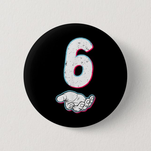 Number 67 Matching Six Seven 6 7 Meme 6 7 Hallowee Button (Front)