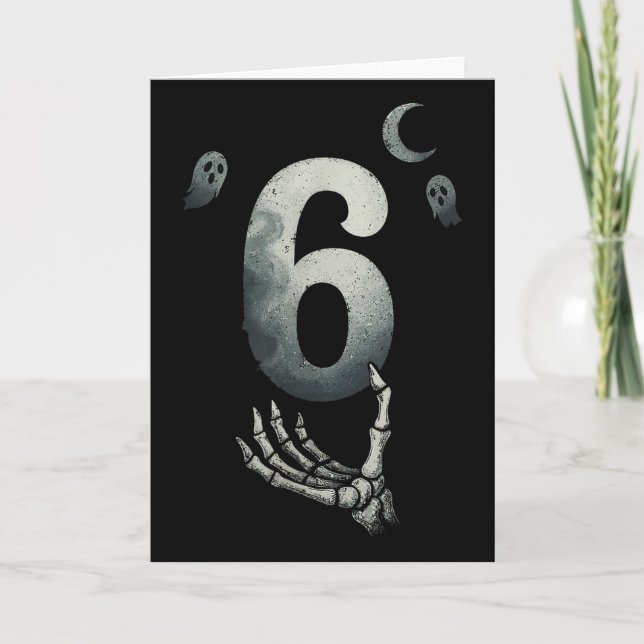 Number 67 Matching Six Seven 6 7 Meme 6 7 Hallowee Card (Front)