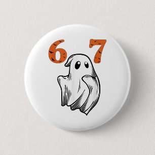 Number 67 Matching Six Seven 6 7 Meme Halloween Co Button