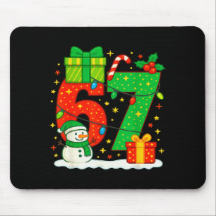 Number 67 Meme Matching Christmas Couple 67 Six Se Mouse Pad