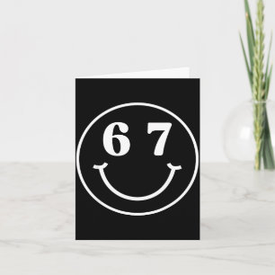Number 67 Player Or 67th Birthday Six Seven Funny Card