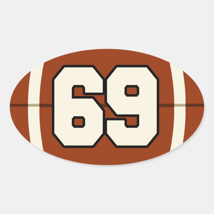 number-69-football-sticker-zazzle