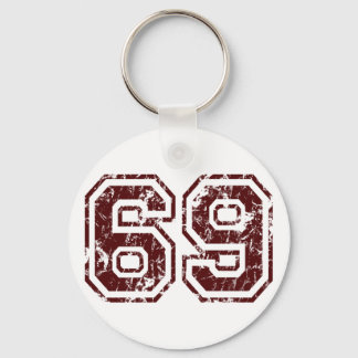 Number 69 keychain