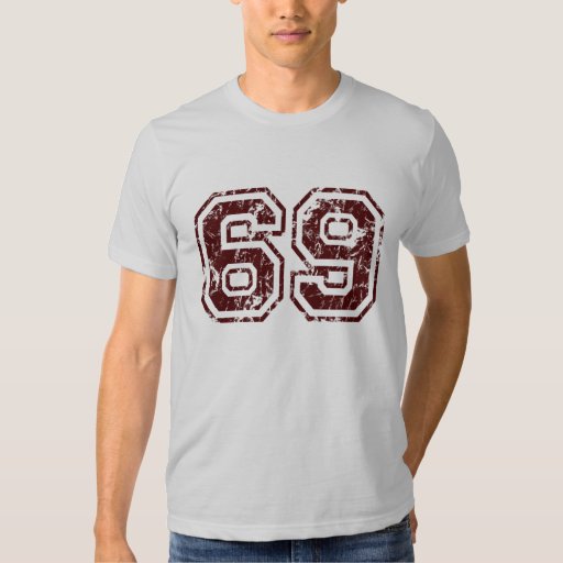 Number 69 T-shirt | Zazzle