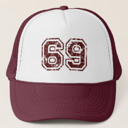 Number 69 trucker hat