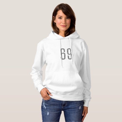 Number 69 WifeyHusby Custom Bride Fiance Gift Hoodie