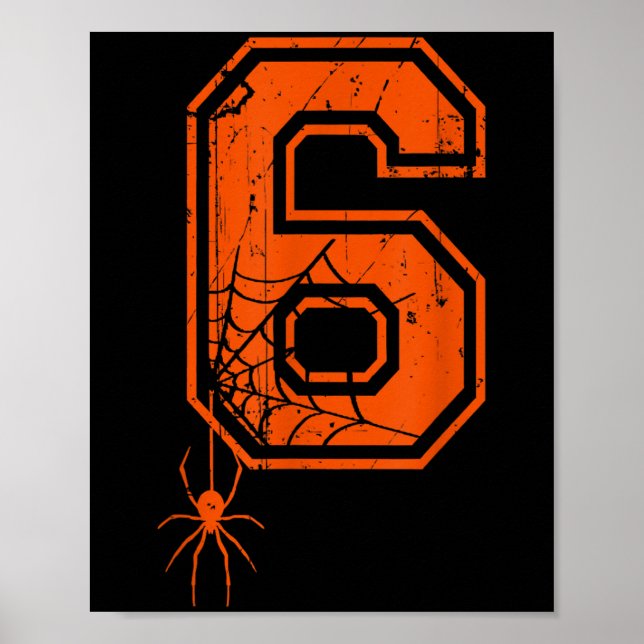 Number 6 67 Meme Halloween Sder Costume Matching G Poster (Front)