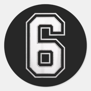 Number 6 67 Meme Matching  Classic Round Sticker