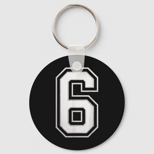 Number 6 67 Meme Matching  Keychain (Front)