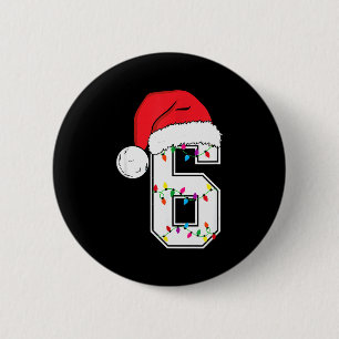 Number 6 67 Meme Santa Christmas Matching Group Co Button