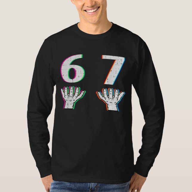 Number 6 7 • Matching 67 Meme Halloween Six Seven T-Shirt (Front)