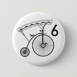 Number 6 Badge Button