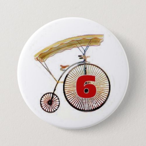 Number 6 Badge Button