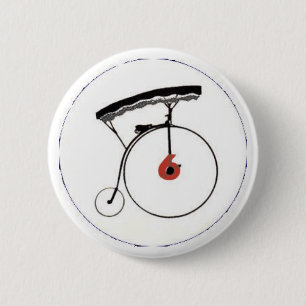 Number 6 Badge Pinback Button