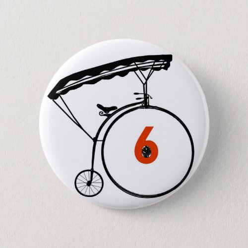 Number 6 Button _ The Prisoner _ Bicycle
