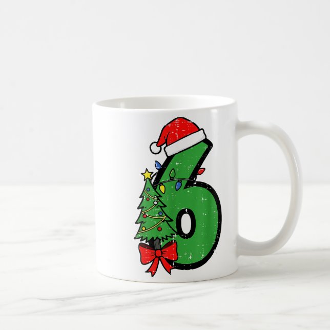 Number 6 Christmas 6 7 Matching 67 Meme Men Women  Coffee Mug (Right)
