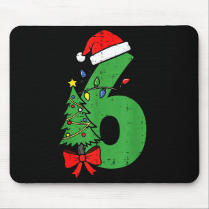 Number 6 Christmas 6 7 Matching 67 Meme Men Women Mouse Pad