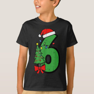 Number 6 Christmas 6 7 Matching 67 Meme Men Women T-Shirt