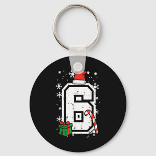 Number 6 Christmas 6 7 Xmas Matching 67 Meme Men W Keychain