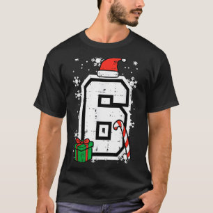 Number 6 Christmas 6 7 Xmas Matching 67 Meme Men W T-Shirt