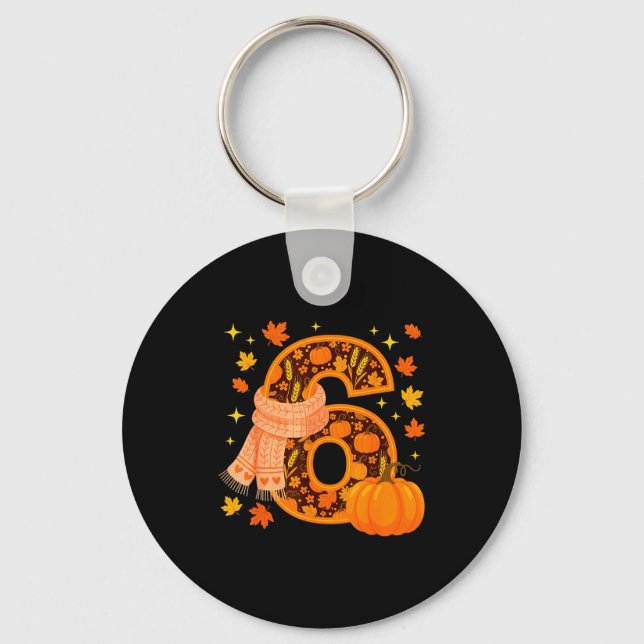 Number 6 Fun Meme Saying 6 7 Six Seven Couple Than Keychain (Front)