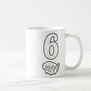 Number 6 Funny 67 Six Seven Meme Hands Couple Matc Coffee Mug