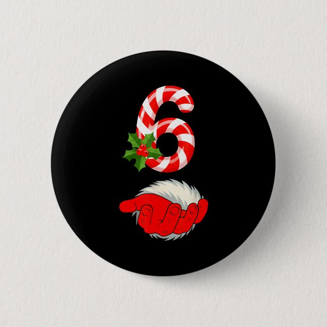 Number 6 Funny 67 Six Seven Meme Matching Couple C Button (Front)