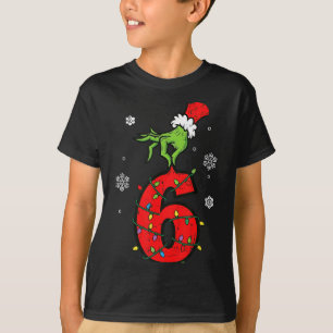 Number 6 Matching 67 Meme 6 7 Christmas Boys Youth T-Shirt