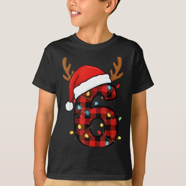 Number 6 Matching 67 Meme Christmas Costume Men Wo T-Shirt (Front)